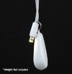 LED Curtain Twinkle Lights 35 LED Warm White Non-Connectable White Wire