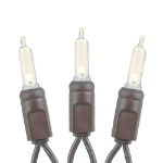 70 Light Traditional T5 Warm White LED Mini Lights Brown Wire