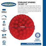 Red 150 Light Starlight Sphere 10"