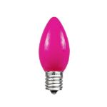 Pink Ceramic Opaque C9 7 Watt Bulbs 25 Pack