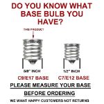 Clear Transparent C9 7 Watt Replacement Bulbs 25 Pack