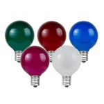 Multi Satin G40 Globe Replacement Bulbs 25 Pack
