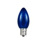 Blue Transparent C7 5 Watt Bulbs