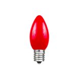 Red Ceramic Opaque C7 5 Watt Replacement Bulbs 25 Pack