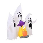 Occasions 5’ Inflatable Color Changing Campfire Ghosts – Halloween Yard Decoration  
