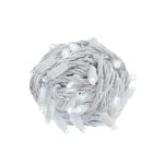 Coaxial 100 LED Pure White 4" Spacing White Wire