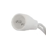 Coaxial 100 LED Pure White 4" Spacing White Wire