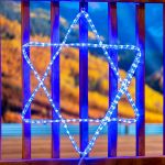 24" Star of David LED Rope Light Motif