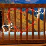 34" Arrow Heart LED Rope Light Motif