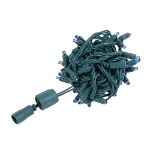Coaxial 25 LED Blue 6" Spacing Green Wire