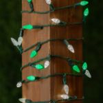 Green and White 70 LED C6 Strawberry Mini Lights Commercial Grade Green Wire