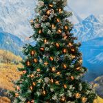 Amber 70 LED C6 Strawberry Mini Lights Commercial Grade on Green Wire
