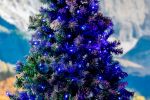 Commercial Grade Wide Angle 100 LED Blue 34' Long on Green Wire