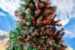 Commercial Grade Wide Angle 100 LED Red 50' Long on Green Wire