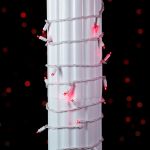 Commercial Grade Wide Angle 50 LED Red 25' Long White Wire