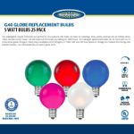 Clear G40 Globe Replacement Bulbs 25 Pack