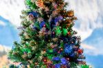Commercial Grade Wide Angle 70 LED Multi Color 24' Long on Green Wire