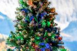 Commercial Grade Wide Angle 50 LED Multi 25' Long on Green Wire