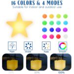 16 Inch Plastic LED Star, RGBW, Rechargeable, Waterproof, Remote Controlled