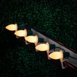 White Ceramic Opaque C9 7 Watt Bulbs 25 Pack
