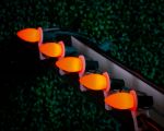Orange Ceramic Opaque C9 7 Watt Bulbs 25 Pack