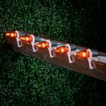 5 Pack Amber (Orange) Smooth Glass C9 LED Bulbs