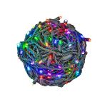 50 RGB + Warm White LED 6" Spacing Green Wire Coaxial w/o Power Supply & Remote
