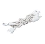 10 Light Non Connectable Pure White LED Mini Lights White Wire