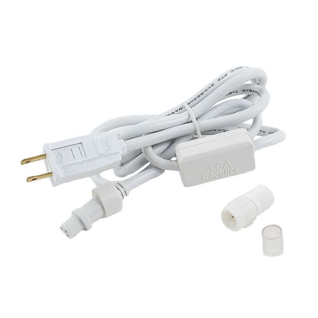 1' LED Rope Light Connector Kit for 1/2" 2 Wire Rope lights