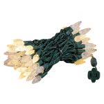 *NEW* TrueTwinkle® Warm White 70 LED C6 Strawberry Mini Lights Commercial Grade on Green Wire