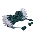 *NEW* TrueTwinkle® Pure White 70 LED C6 Strawberry Mini Lights Commercial Grade on Green Wire