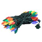 *NEW* TrueTwinkle® Multi Color 70 LED C6 Strawberry Mini Lights Commercial Grade on Green Wire