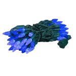 *NEW* TrueTwinkle® Blue 70 LED C6 Strawberry Mini Lights Commercial Grade on Green Wire