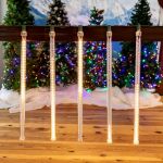 24" LED Cascading Meteor Starfall Tube Warm White Pack of 5