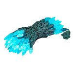 *NEW* TrueTwinkle® Teal 70 LED C6 Strawberry Mini Lights Commercial Grade on Green Wire