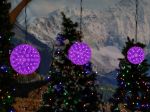 100 Purple LED 7.5" Sphere
