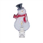 Christmas Night Light - Snowman - Swivel Plug w/LED Bulb