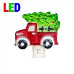 Christmas Night Light - Truck & Tree - Swivel Plug w/LED Bulb