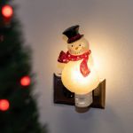 Christmas Night Light - Snowman - Swivel Plug w/LED Bulb