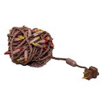 Commercial Grade Wide Angle 50 LED Yellow/Red/Orange 17' Long on Brown Wire