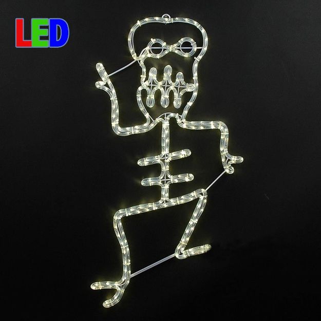 36" Spooky Skeleton LED Rope Light Motif 