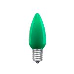 C9 - Green - Ceramic (plastic) LED Replacement Bulbs - 25 Pack