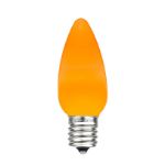C9 - Orange - Ceramic (plastic) LED Replacement Bulbs - 25 Pack
