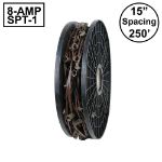 Novelty Lights C7 250' Spool 15" Spacing 8 Amp Brown Wire