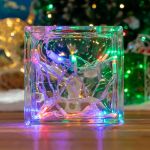 20 Light Non Connectable Multi LED Mini Lights White Wire