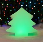 11 Inch Plastic LED Tree, RGBW, Rechargeable, Waterproof, Remote Controlled