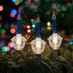 Blue Bubble Light With Silver Glitter Replacements 3 Pack 