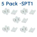 SPT-1 Female Sockets White - 5 Pack