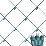 Pure White LED Net Lights 4x6 Green Wire