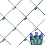 Purple LED Net Lights 4x6 Green Wire